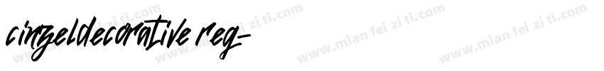 cinzeldecorative reg字体转换